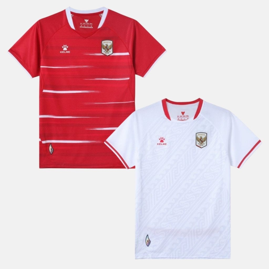 เสื้อแข่งทีมชาติอินโดนีเซีย Kelme ผู้เล่นแท้ Issue Home Away