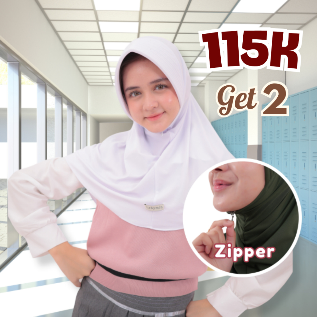 Tiebymin - Adeeva Bergo Zipper Jersey