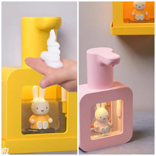 Miffy Soap Dispenser Automatic Hand Sanitizer Dispenser with Foaming Function Smart Sensor Electric Lucky Cat Soap Dispenser white unicorn pink dragon soap dispenser