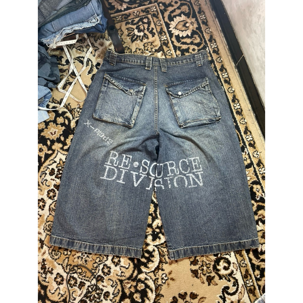 กางเกง Jorts y2k แบ่งทรัพยาก