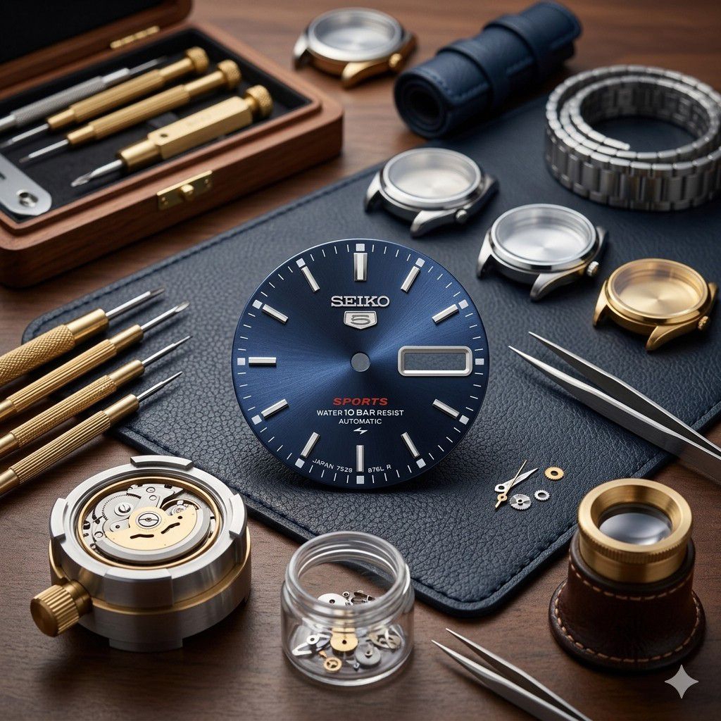 Seiko 7009/7S26 แผ่นนาฬิกา Seiko 5 Dial Plate