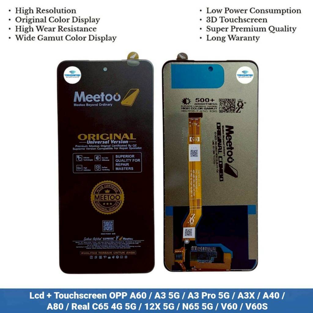 Lcd + หน้าจอสัมผัส Oppo A60 / A3 5G / A3 Pro 5G / A3X / A40 / A80 / Realme C65 4G 5G / 12X 5G / N65 