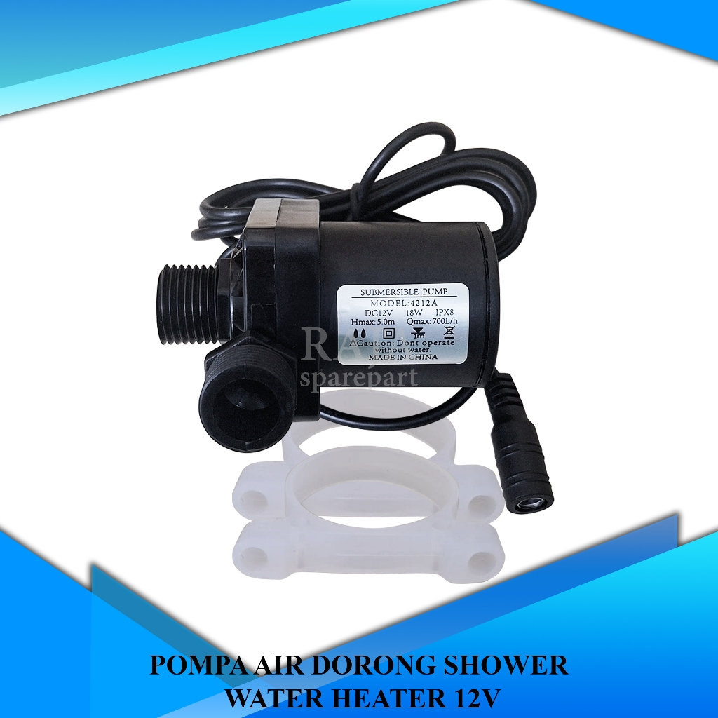 PADS12 PUMP / PUSH WATER PUMP / PUSH WATER PUMP SHOWER WATER HEATER 12V