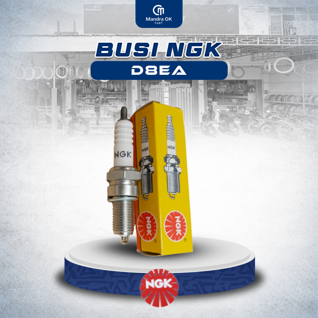 NGK D8EA SPARK PLUG (GL PRO MEGA PRO TIGER THUNDER 250 SCORPIO) (SM)