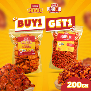 Buy 1 Get 1 Oelek Kraux Basreng 200 Gram Snack Basreng Rasa Daun Jeruk / Seblak Cikruh Bebas Pilih Nagih Berbumbu Pedas Kuliner Cemilan Nusantara Makaroni