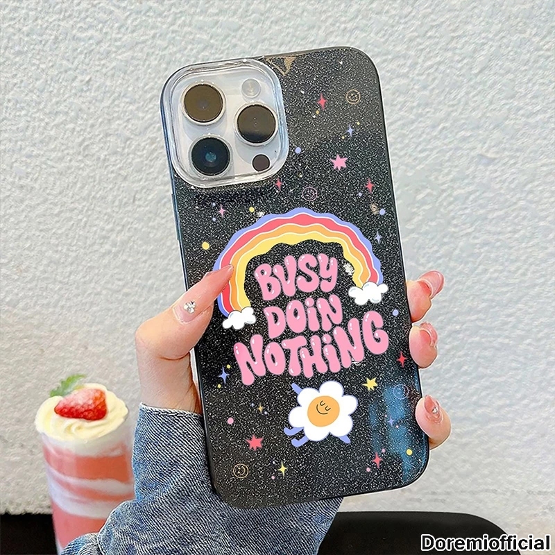 RAINBOW STAR + REQUEST PHOTO CASE GLITTER BLINK STARDUST สําหรับ VIVO Y02 Y03 Y04 Y15S Y16 Y17 Y17S 
