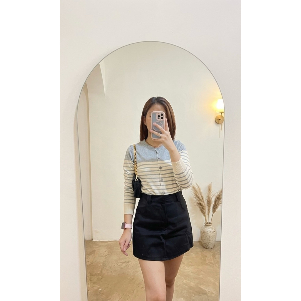 LEMARICITATA - STRIPED KNIT CARDIGAN // KNIT SWETER