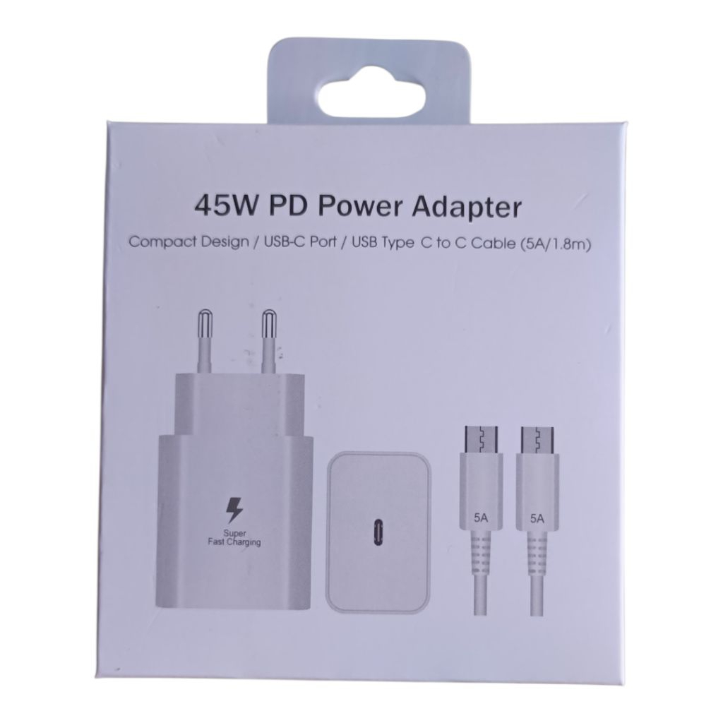 WHOLESALE 45W Samsung Type-C PD เครื่องชาร์จชาร์จเร็วสุด | สําหรับ S21 S22 S23 Ultra | ที่ชาร์จแบบเร