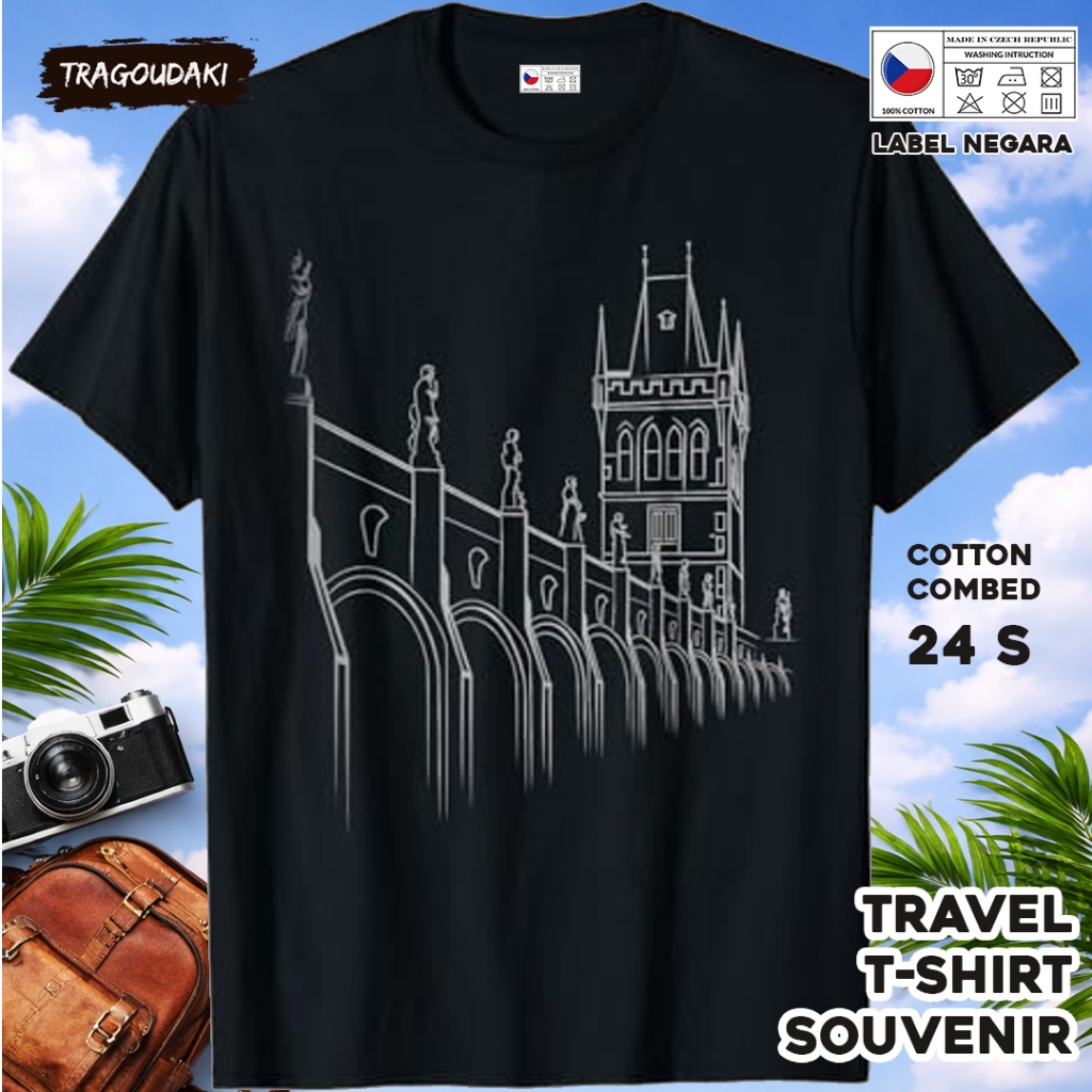 CZECH SOUVENIR เสื้อยืด 5 พร้อมแท็ก ASAL CZECH COTTON 24S SOUVENIR ของขวัญพรีเมี่ยม