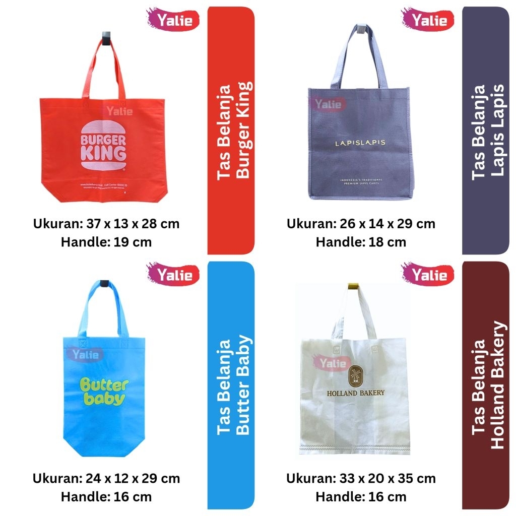 TLJ Shopping Bag/Tous Les Jours/Butter Baby/Burger King BK/Layered Layer/Longmix/Otniel/Nutrosalin/H