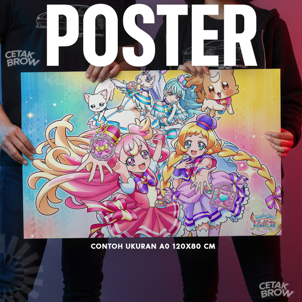 โปสเตอร์ Hirogaru Sky! Precure อะนิเมะสามารถปรับแต่งด้วยภาพของคุณเองเด็กญี่ปุ่นตกแต่งผนัง Weeb Otaku