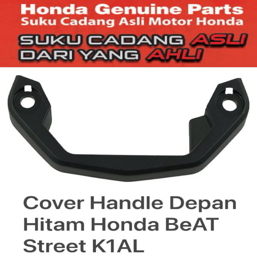 53205K1ANA0ZA ฝาครอบแฮนด์หน้าสีดําสําหรับ Honda BeAT Street K1AL