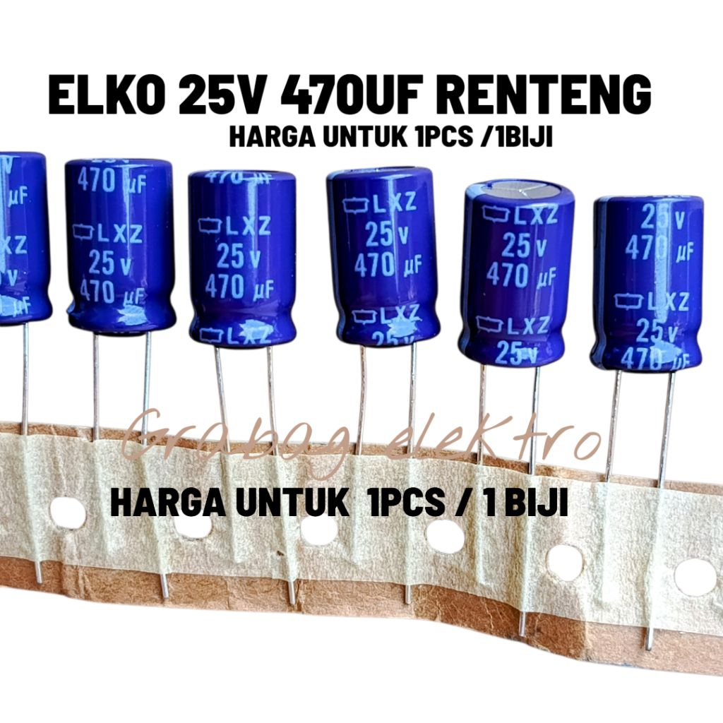 ELKO 25V 470 ELKO 25V 470UF RENTENG