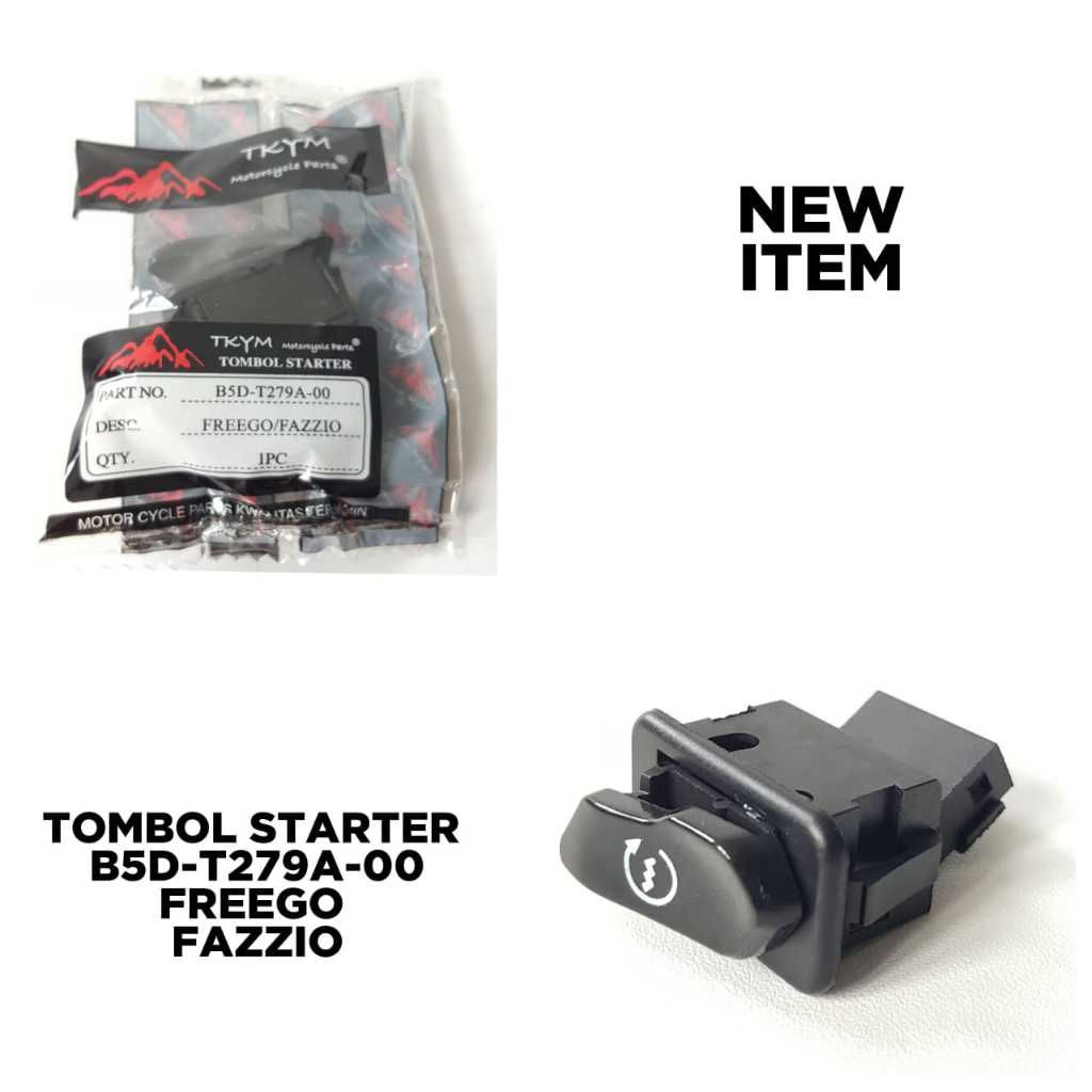 TOMBOL Yamaha freego อะไหล่ปุ่มสตาร์ท รหัส B5D - T279A - คุณภาพ 00