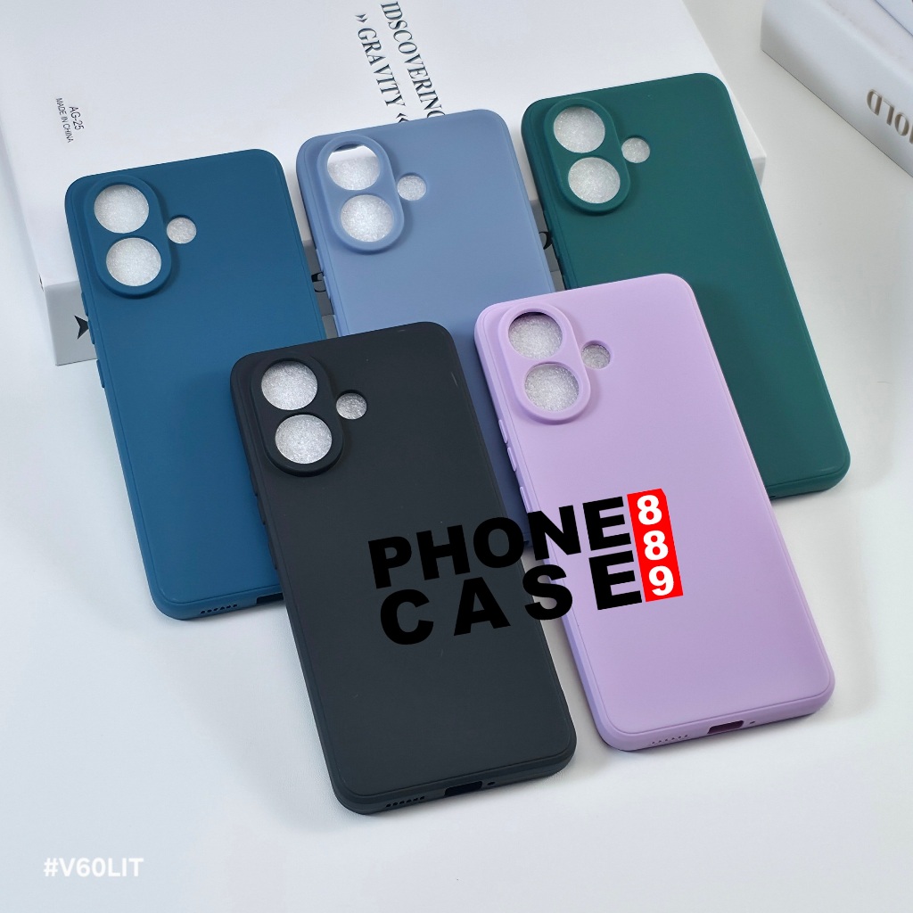 VIVO V60 LITE CASE MACAROON SQUARE LIQUID EDGE SOFT CASE VIVO V60 LITE