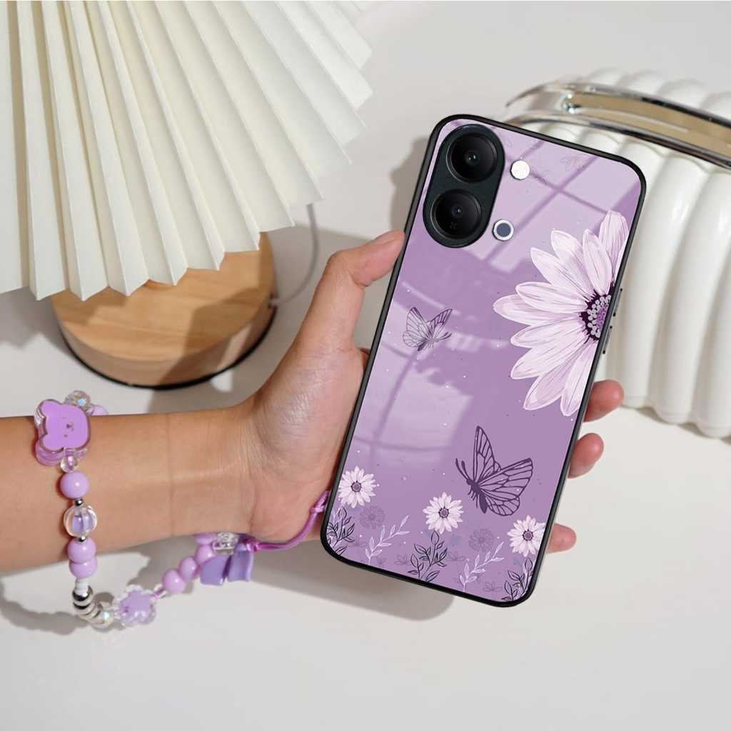 GANTUNGANล่าสุดGlossy Glass Softcase + สายVivo Y05 [SCK06] เคสVivo Y05 - เคสVivo Y05 - ปลอกโทรศัพท์ม