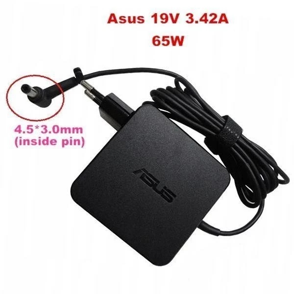 อะแดปเตอร์ชาร์จ Asus Pro 19V 3.42A 4.5 X 3.0 mm 65W p2540 P1440 ดั้งเดิม