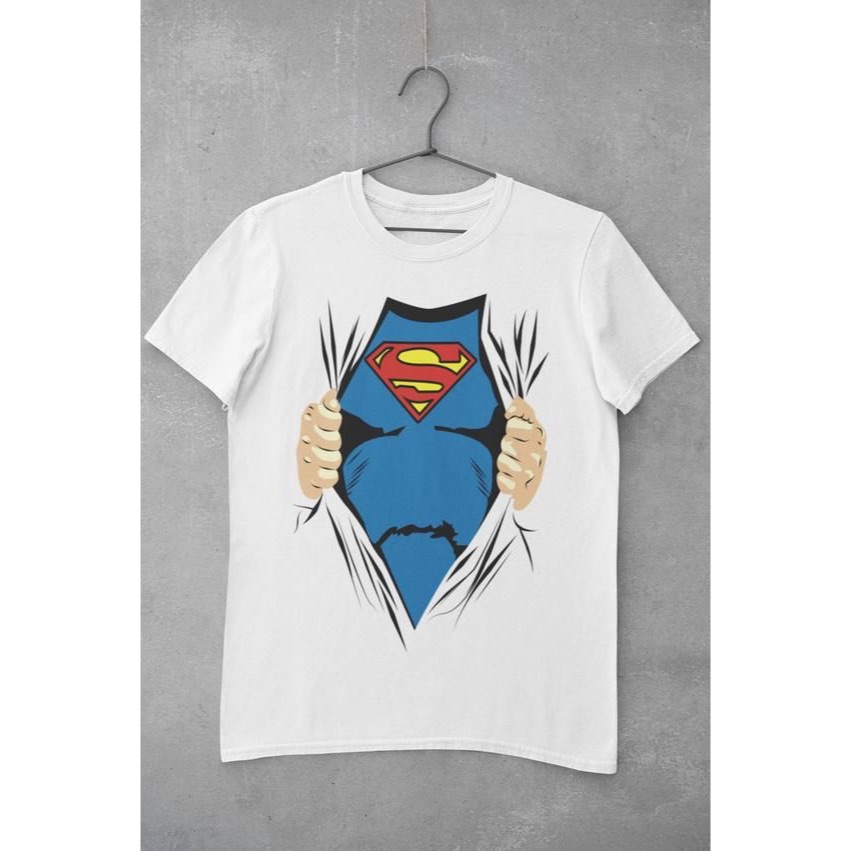 เสื้อยืดผู้ใหญ่และเด็ก | เสื้อยืดครอบครัว | เสื้อยืดคู่รัก Unisex ตัวอักษร sup3rm4n เสื้อยืดผู้ใหญ่ 