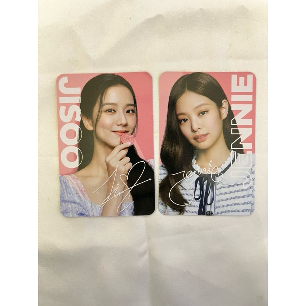 Photocard oreo blackpink เจนนี่ jisoo