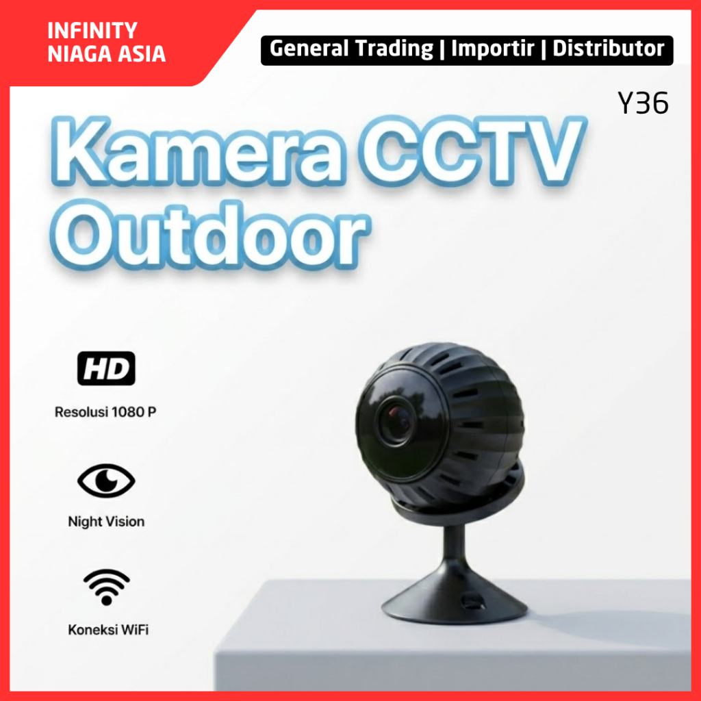 INADS Mini WiFi IP กล้องในร่ม 1MP Night Vision IR Detection Motion Sensor App CY365