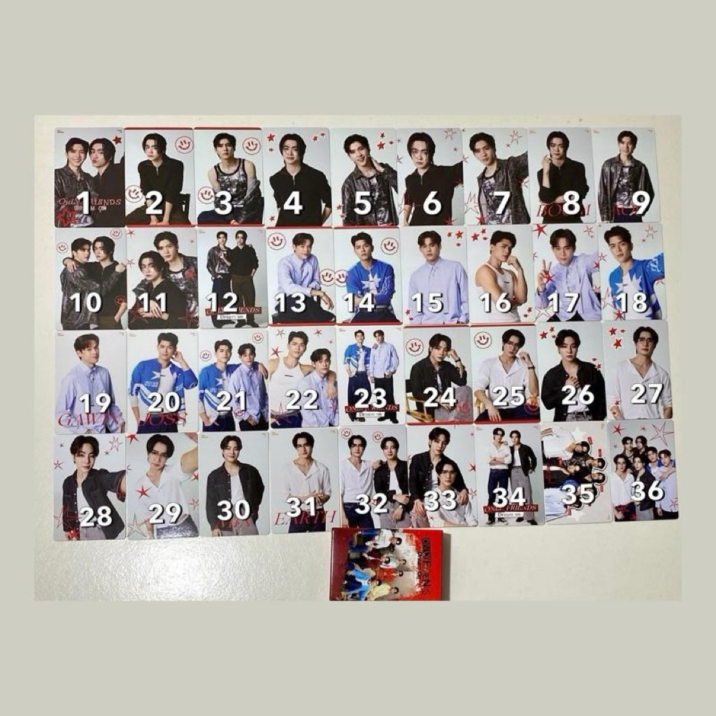 อย่างเป็นทางการเท่านั้น FRIENDS DREAM ON OFDO COLLECTIBLE CARD SET PHOCARD EARTH MIX JOSS GAWIN AOU 