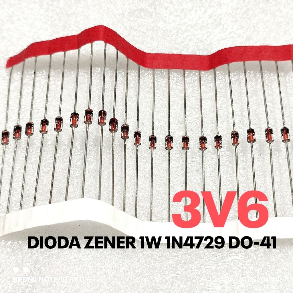 (5 ชิ้น) ZENER DIEDE 1W 1WATT 3V6 3.6V 3.6 V DIODE 1N4729A 1N 4729A IN4729A IN 4729A DO-41 ST