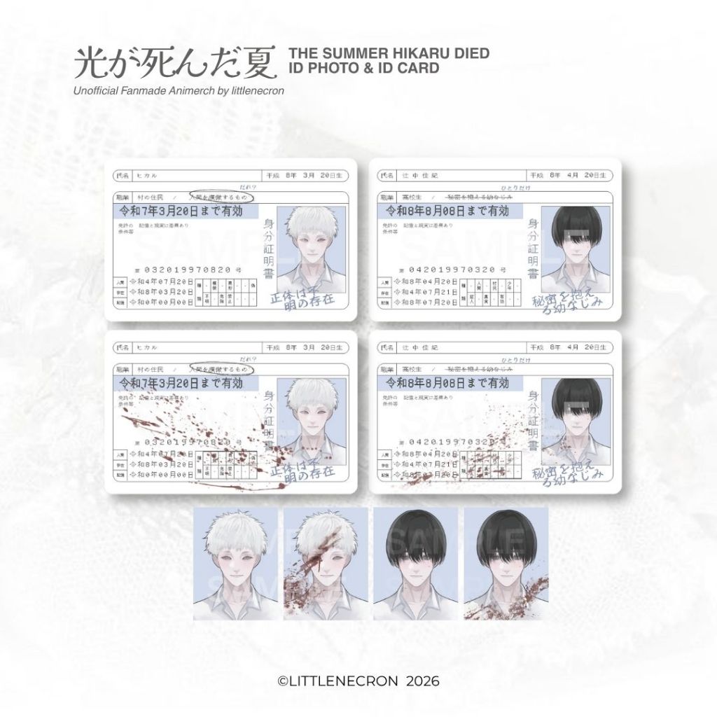 [littlenecron] The Summer Hikaru Died - บัตรประจําตัวและภาพถ่าย / Hikaru Yoshiki