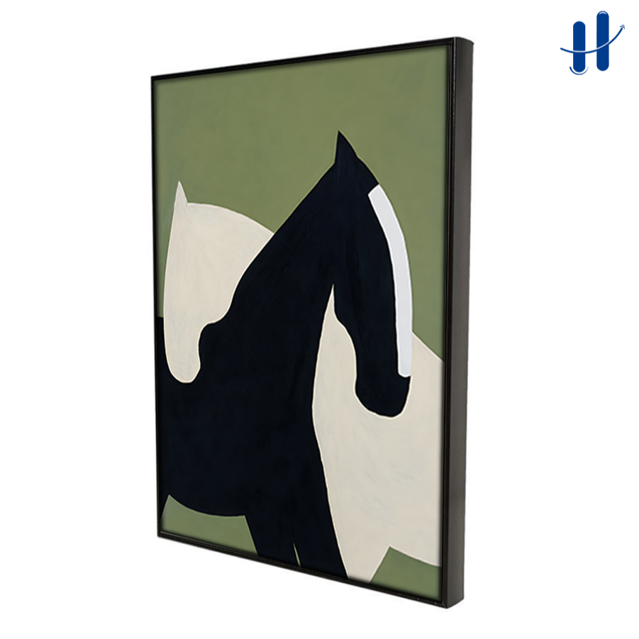 Haydecor โปสเตอร์กรอบตกแต่งผนังบทคัดย่อ Minimalist Modern Wall Art ความงามห้อง