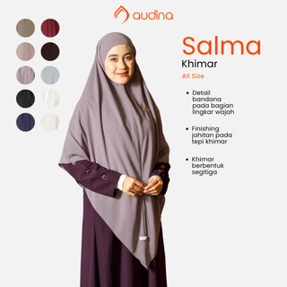 Audina Salma Khimar Instan Syari Non Pad bahan Ceruty Premium