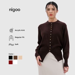 NIGOO Yuri Cardigan Rajut Knitwear Wanita