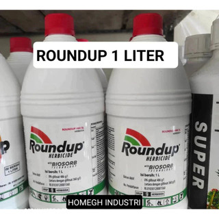 ORIGINAL ROUNDUP 486 SL 1 LITER PEMBASMI RUMPUT TERAMPUH