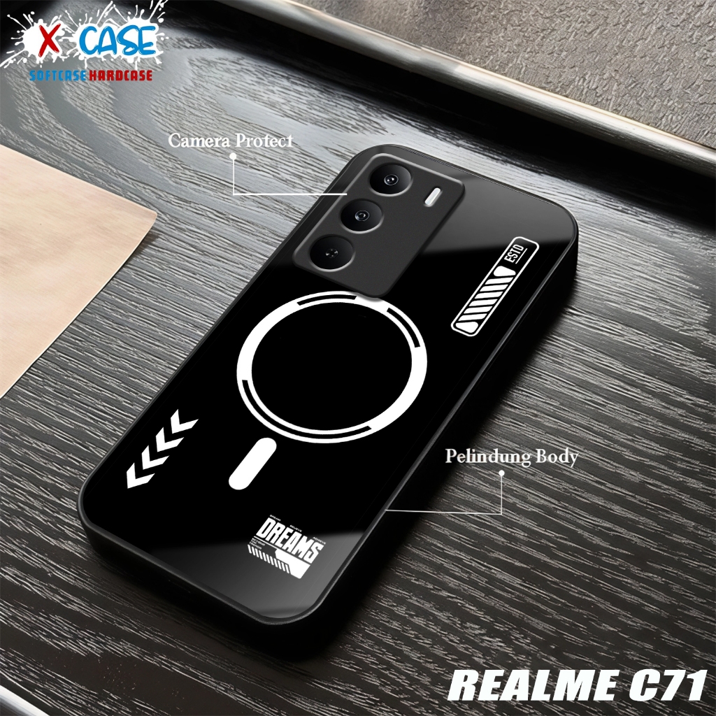 HP REALME C71 Softcase REALME C71 เคสเคลือบเงาปลอกกระจกเงาตัวป้องกันโทรศัพท์อุปกรณ์เสริมโทรศัพท์
