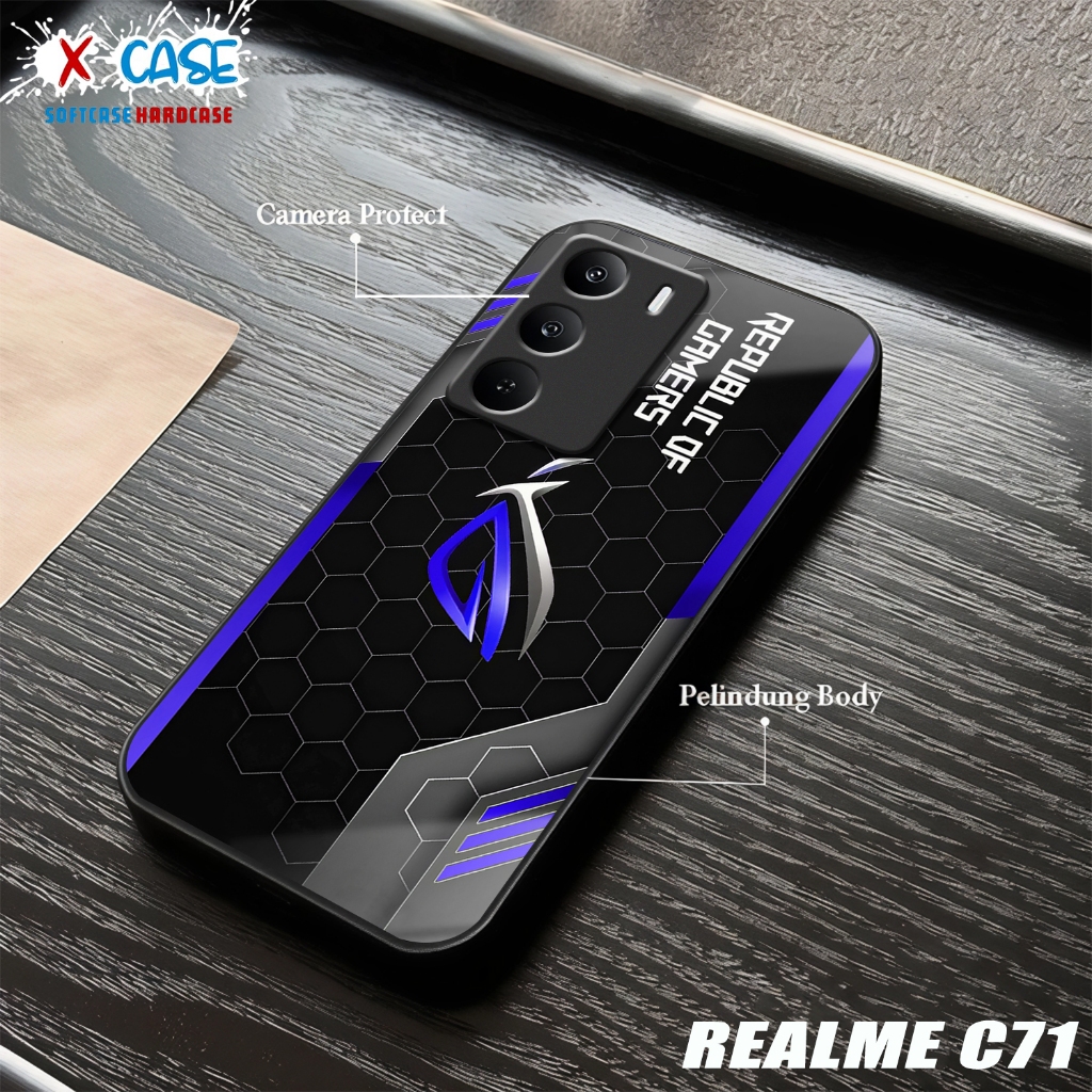 HP REALME C71 Softcase REALME C71 เคสเคลือบเงาปลอกกระจกเงาตัวป้องกันโทรศัพท์อุปกรณ์เสริมโทรศัพท์