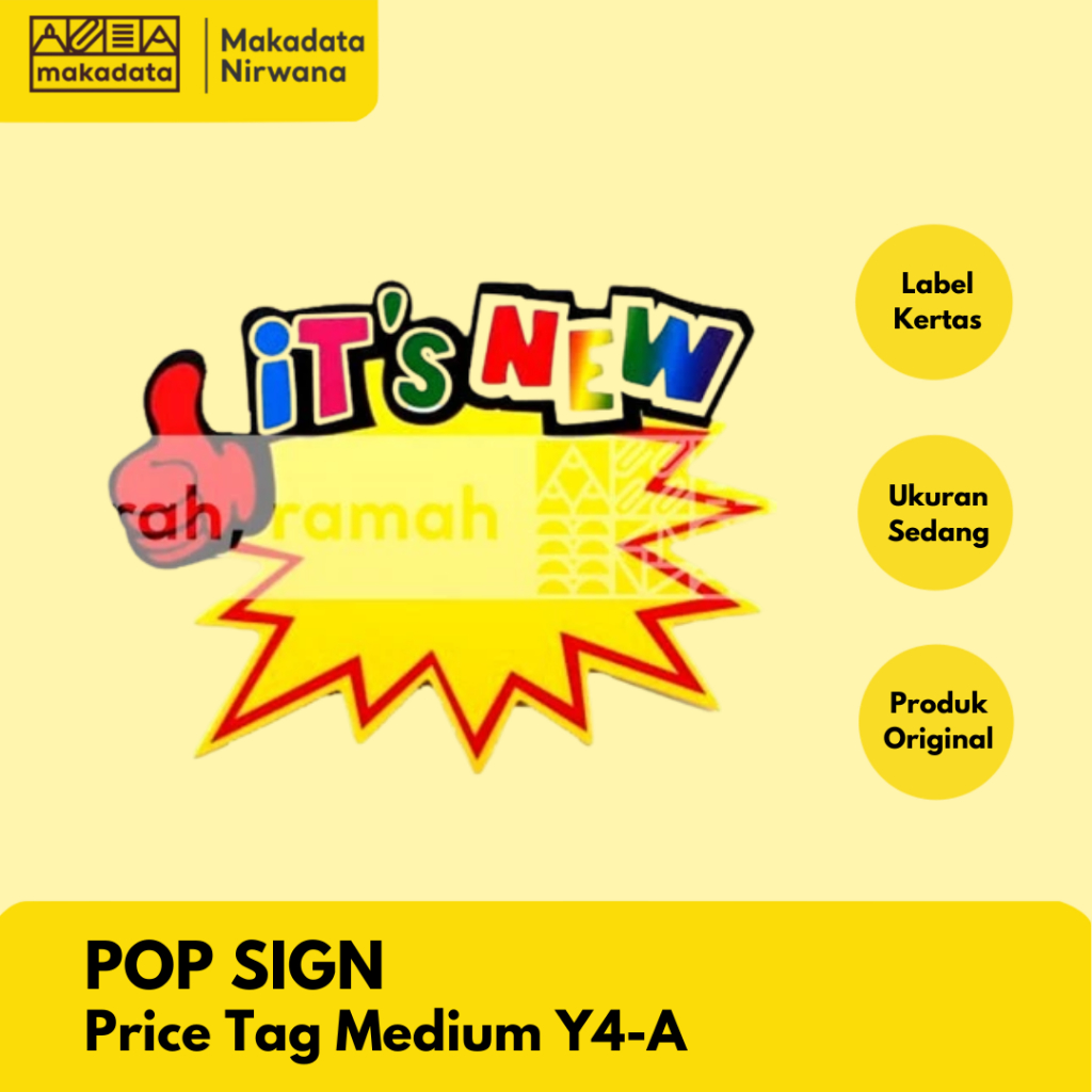 ราคาป้าย POP TAG/PRICE LABEL/PROMOTION PAPER PRICE (1 แพ็ค)
