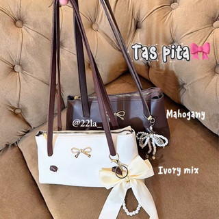 Firly Bag Ribbon Tas Pita Kulit Sintetis Premium Tanpa Gantungan Pita