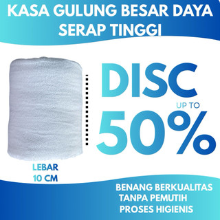 kasa steril perban gulung roll 20yard 10cm gulungan press