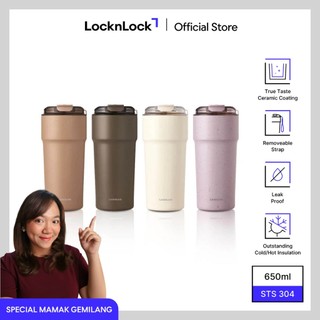[Mamakgemilang] LocknLock Metro Cafe Ceramic Coating Tumbler 650ml - LHC4359