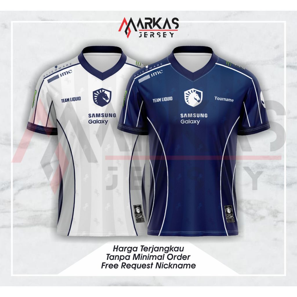 ทีมใหม่ล่าสุด LIQUID ESPORTS JERSEY 2026 MPL SEASON 17 MOBILE LEGENDS AOV DOTA ฟรี REQUEST NICKNAME FULLPRINTING