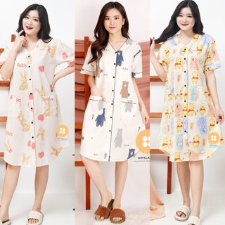 WHY.LABELLE daster piyama katun terusan busui