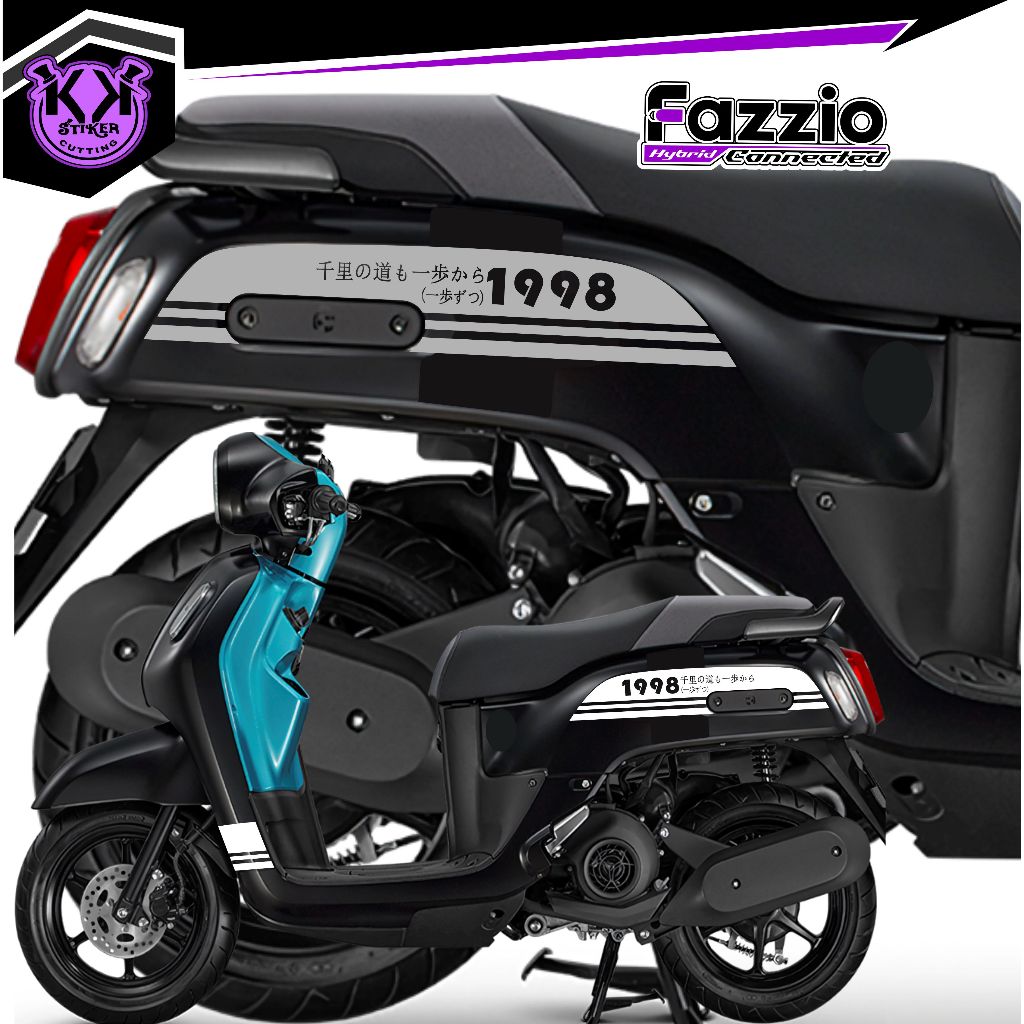 SC.633A/STRIPING CUTTING YAMAHA FAZIO/STICKER LIS BODY KANJI WRITING/UNIQUE STICKER FAZIO VARIATION