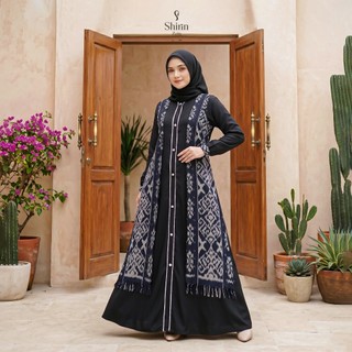 Gamis Wanita Terbaru 2026 Dewasa Busui Muslim Dress Tenun -  ShirinZein Rania Glamour