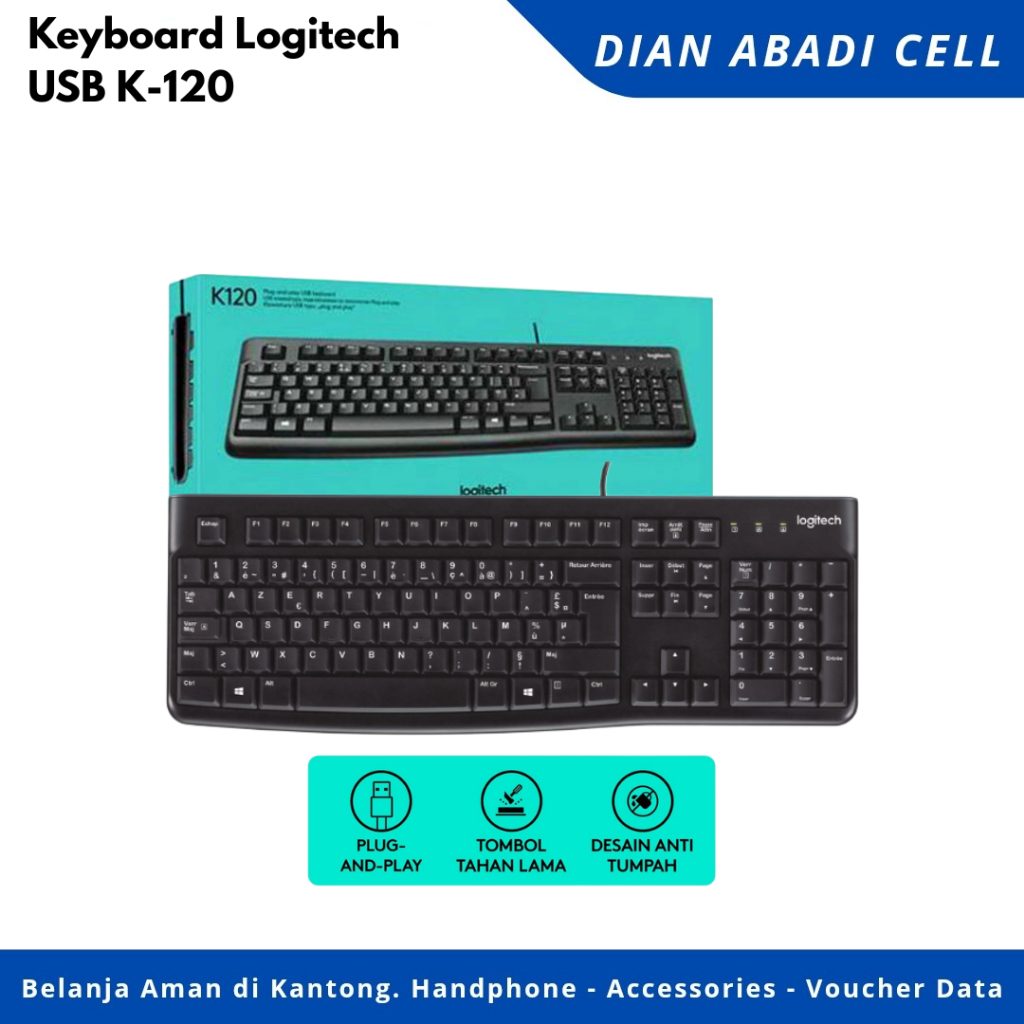 คีย์บอร์ด Logitech USB K-120