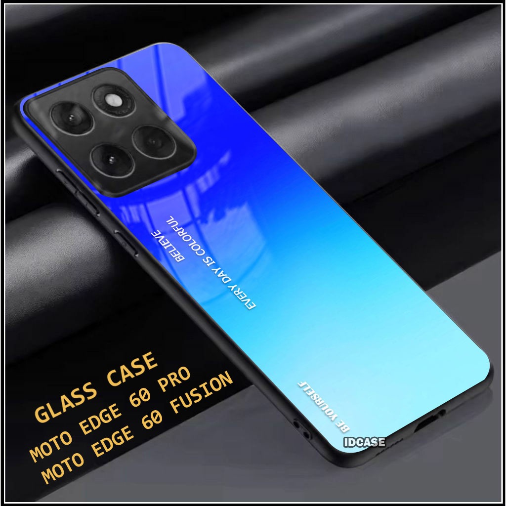Softcase Glass Kaca Glitter Motorola Edge 60 PRO - Casing Hp Motorola Edge 60 PRO - K28