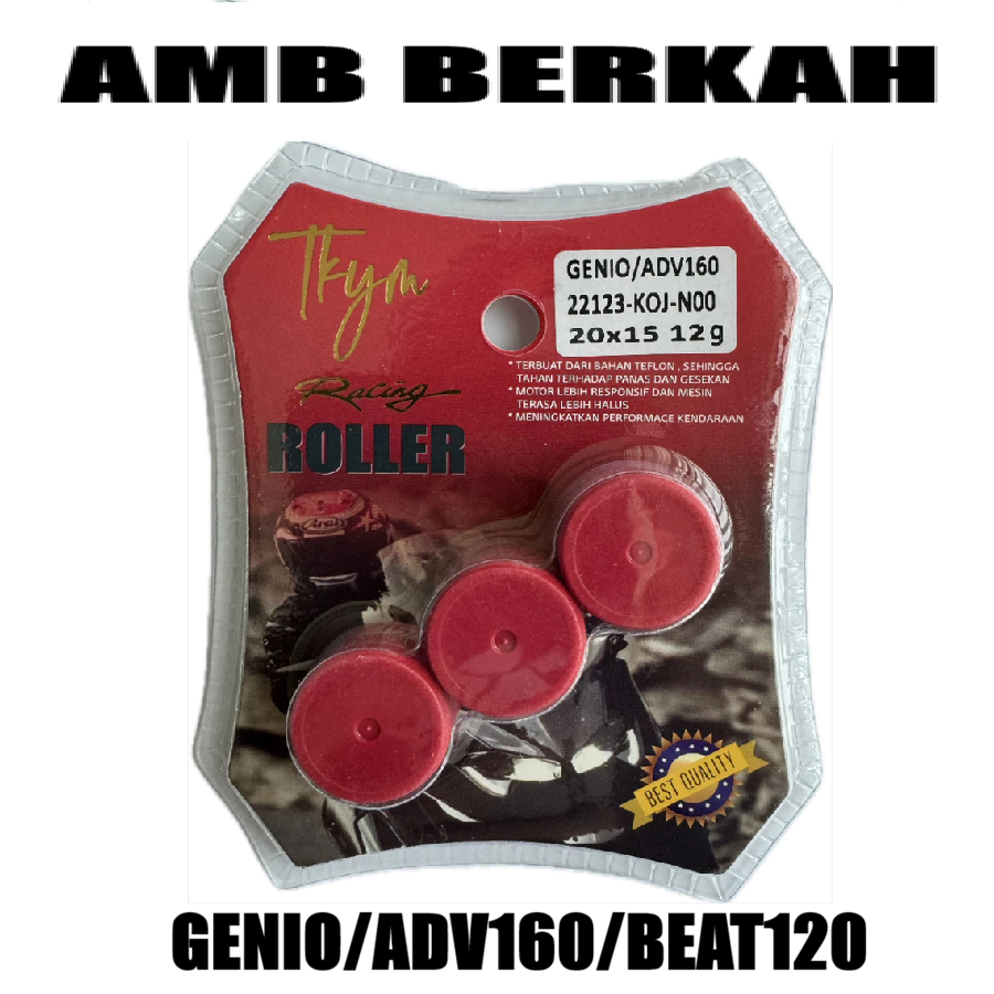 Takayama Roller Racing Genio K0J ADV 160 Beat 2020 K1A Scoopy K2F ลูกกลิ้งเนื้อหา 3 ชิ้น 7 8 9 10 11