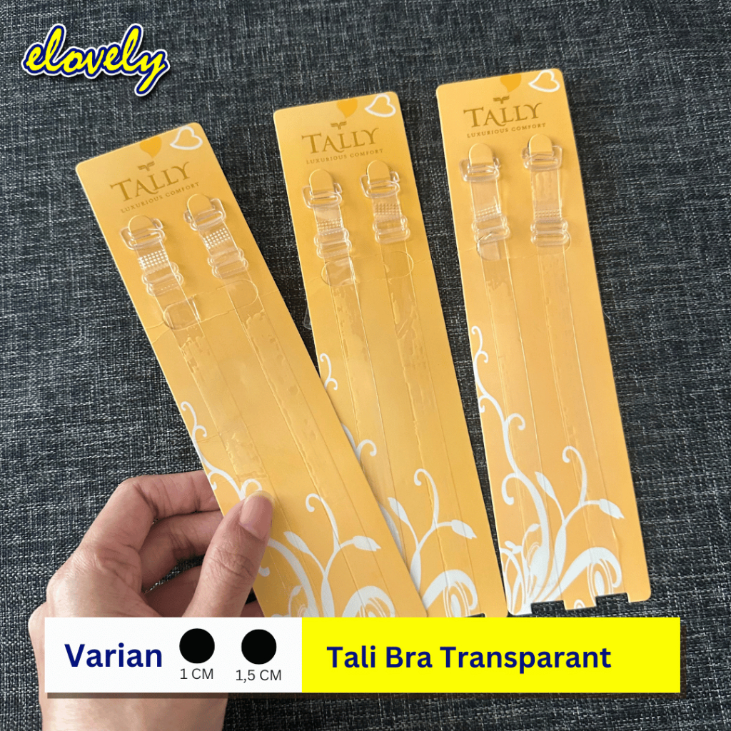 Elovely - Transparent Bra Straps - Clear Bra Straps - Premium Bra Straps แบรนด์ Tally AB003