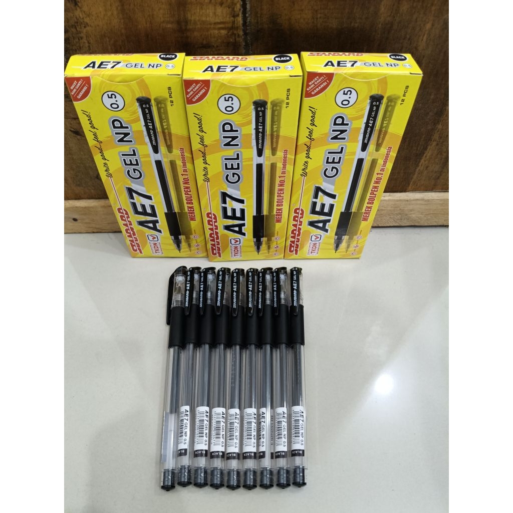 STANDARD PEN AE7 GEL NP 0.5 หมึกดํา