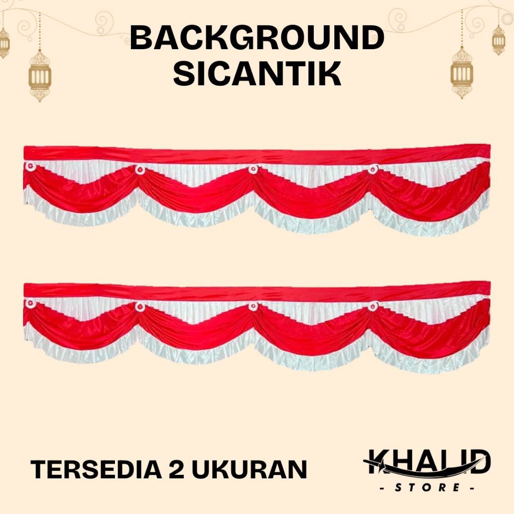 SICANTIK BACKGROUND FLAG (3.6 เมตร) 5 WAVES