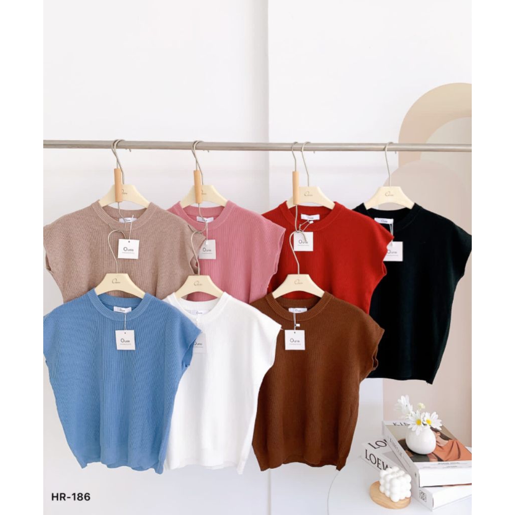 ON-HR186 KNIT OUNIE BANGKOK | IMPORTED KNITTED เสื้อยืดผู้หญิง