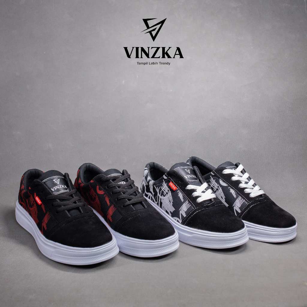VINZKA - ARGUS รองเท้าผ้าใบลําลองสําหรับบุรุษและสตรีรองเท้าผ้าใบลายน้ําหนักเบากันลื่น Phylon ล่าสุด