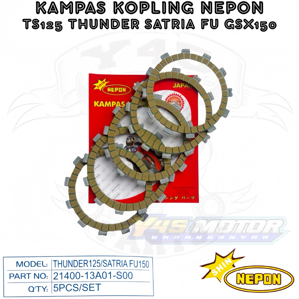 จานคลัทช์ NEPON SATRIA F 150 TS 125 GSX 150 GSX150 GSX 150 THUNDER